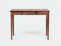 Console en bois 110×40×78 cm - brun noyer - 2 tiroirs pour chambre